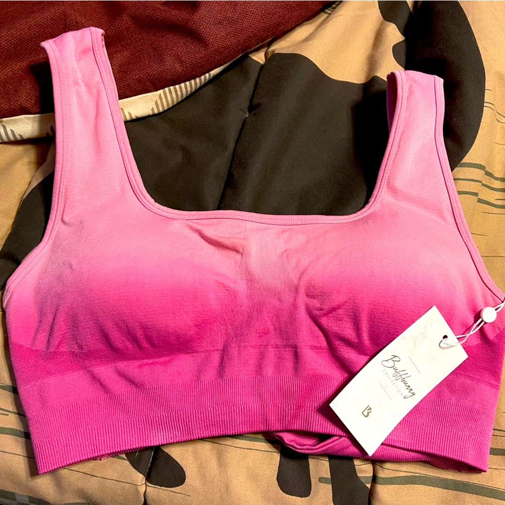 Buffbunny synergy seamless sports bra - XL - pink ombré